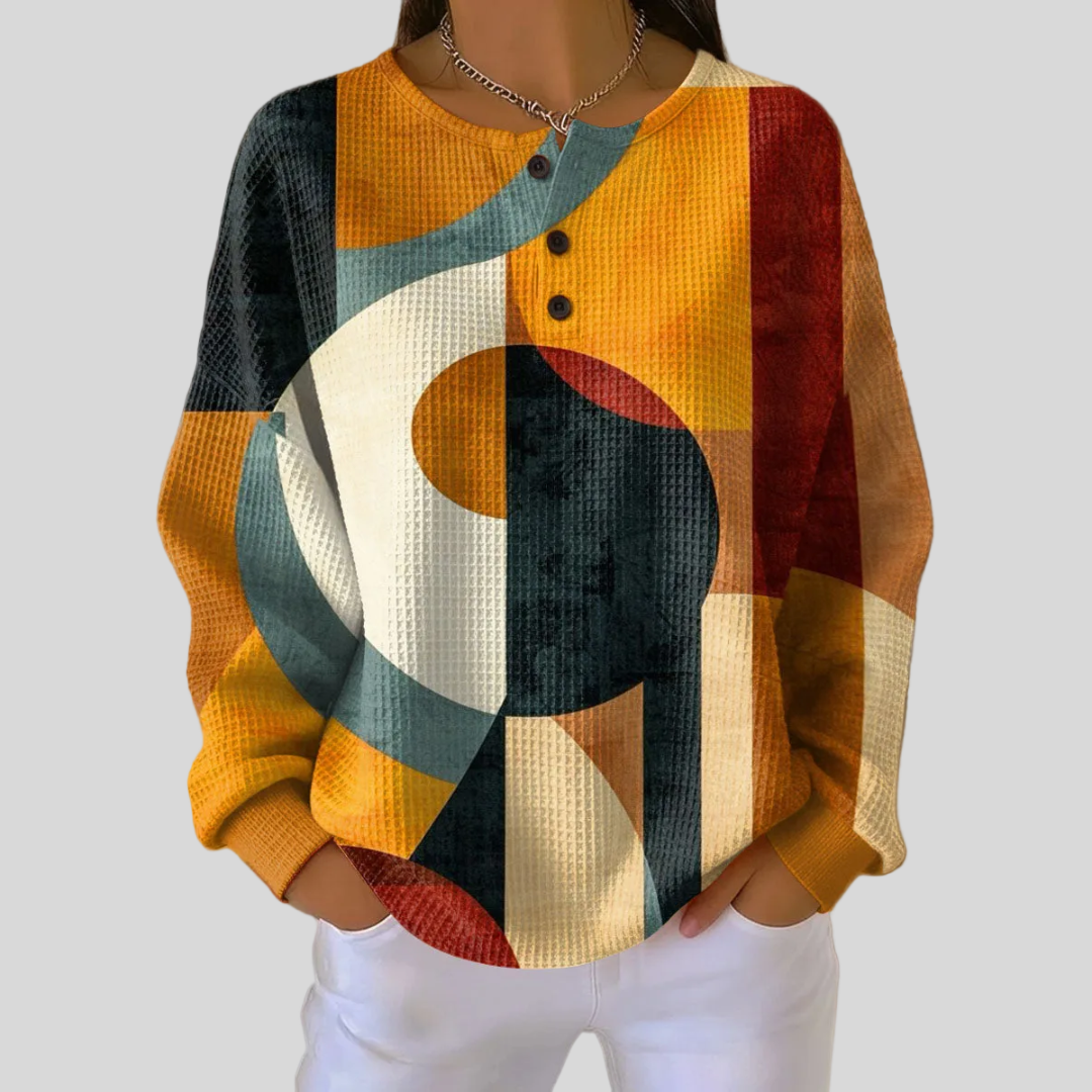 Bexmore | Sudadera de Patrón Geométrico para Mujer