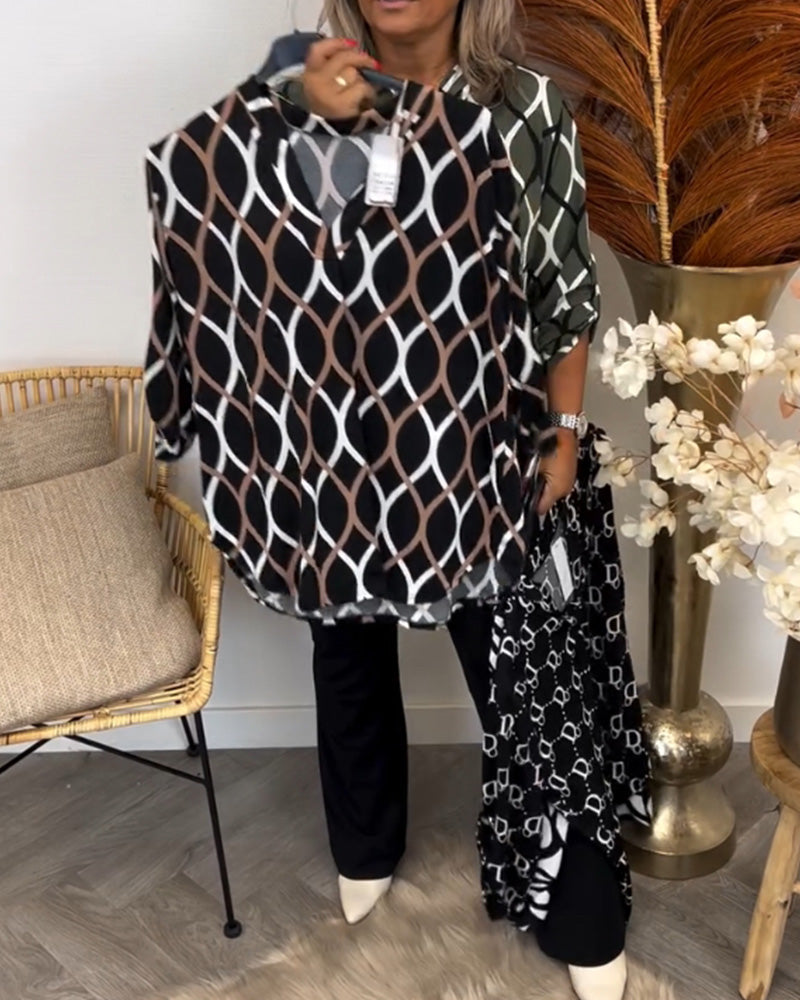 Noor | Blusa con estampado gráfico