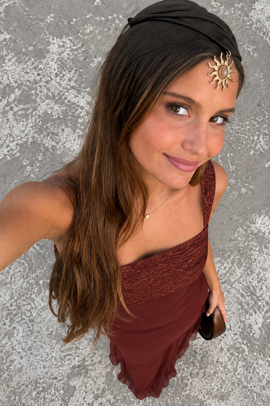 ELIA | Vestido largo asimétrico con volantes para Mujer