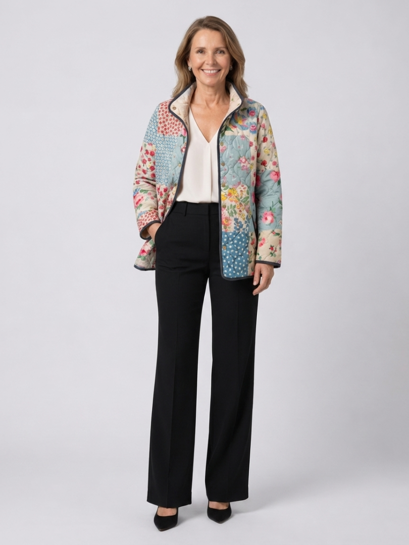DELACROIX | Chaqueta Acolchada Patchwork Floral Chloé