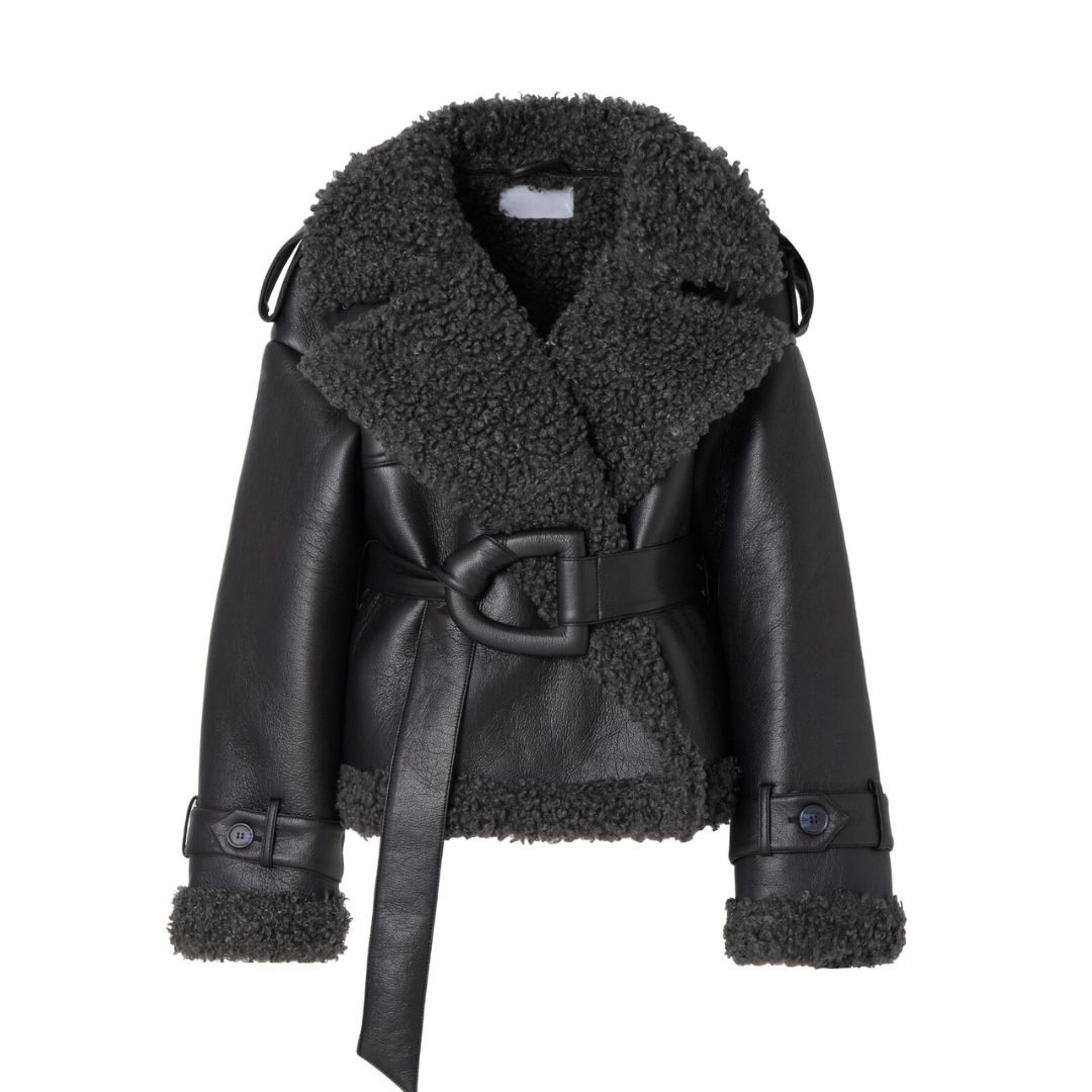 Elvira | Abrigo de Shearling con Cinturón