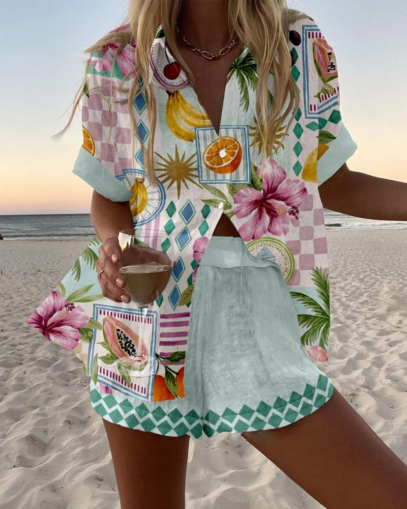 Norellia | Conjunto corto ligero y versátil para el verano para Mujer