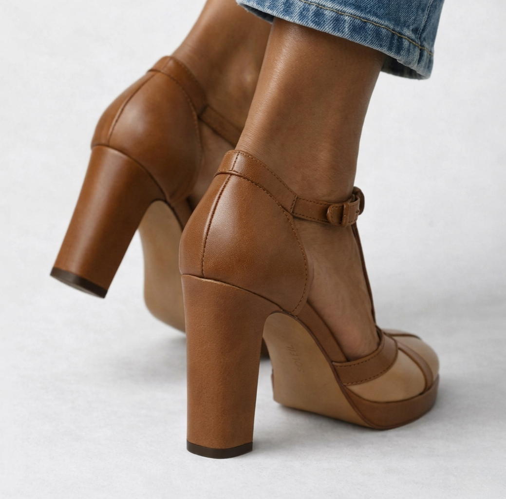 Maëlyne - Zapatos de tacón retro elegancia con soporte ergonómico para Mujer