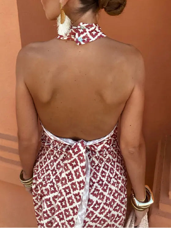 Mickay | Elegante set midi con hombros descubiertos para Mujer