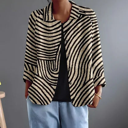 Nicolien | Elegante Blazer a Rayas para Mujer