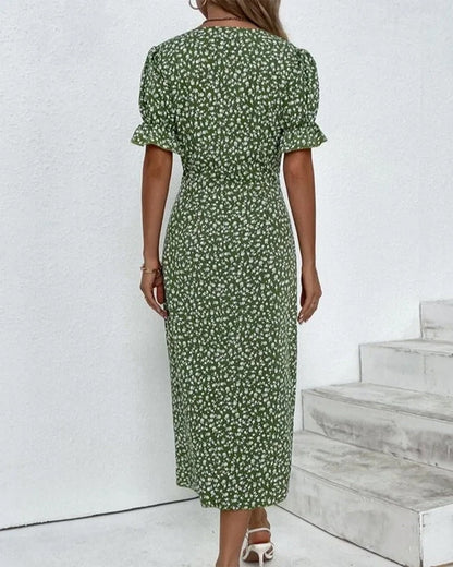 Jeanne™ | Vestido con estampado floral de manga corta