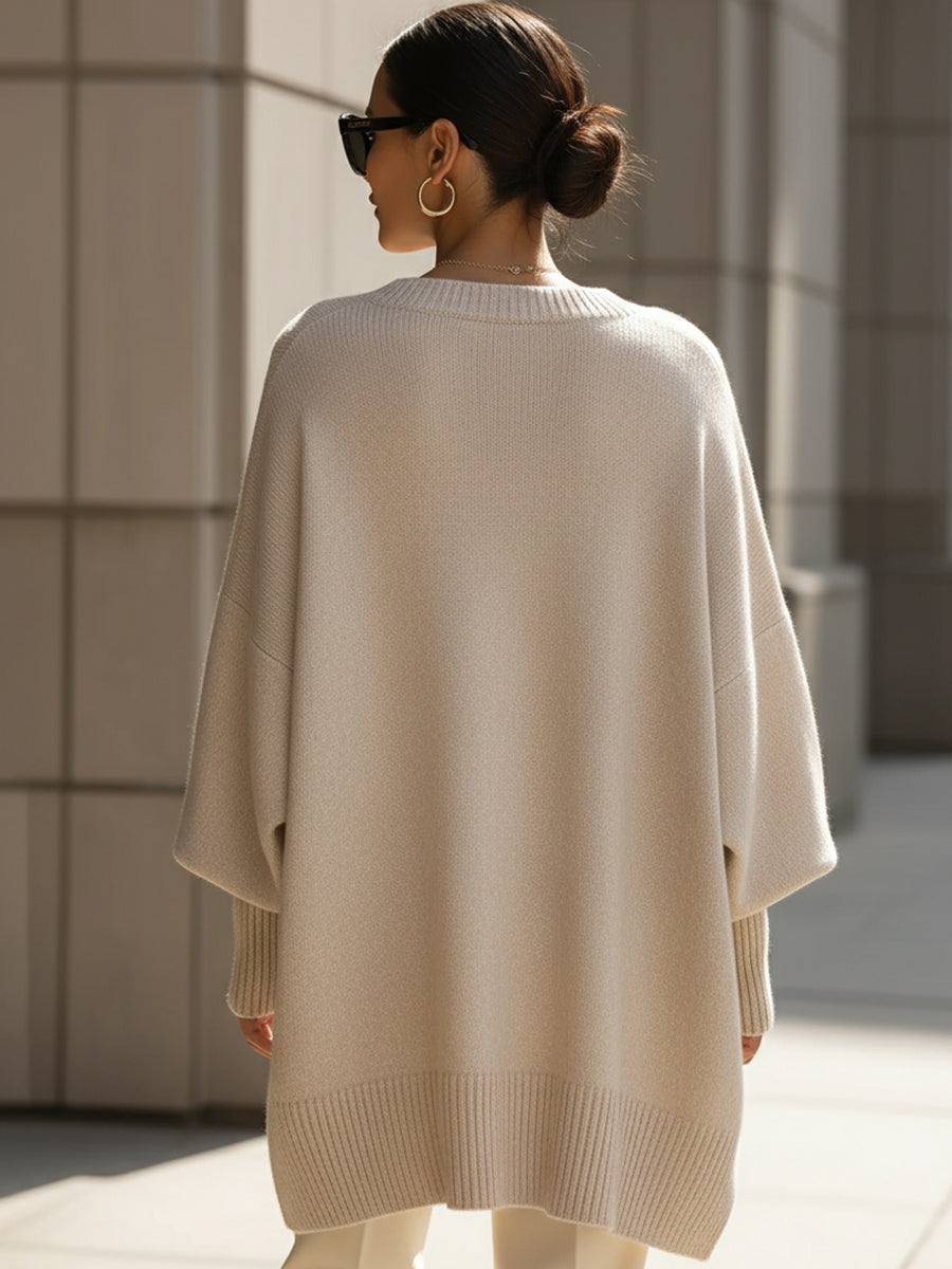 Anneta | Suéter tipo poncho de gran tamaño