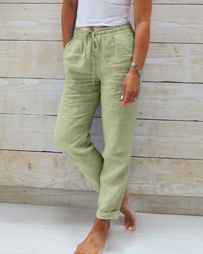 PANTALÓN ESTERALDA CON CINTURA ELÁSTICA