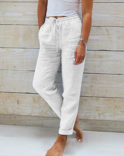 PANTALÓN ESTERALDA CON CINTURA ELÁSTICA
