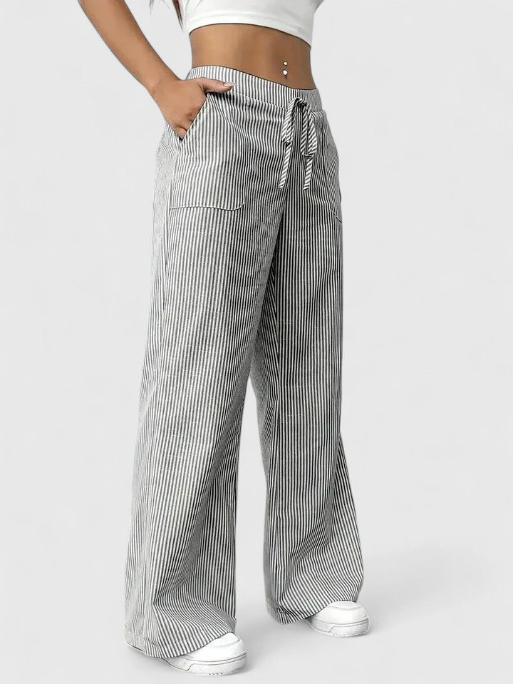 Dominique | Pantalones anchos y cómodos con detalles elegantes