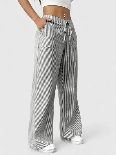 Dominique | Pantalones anchos y cómodos con detalles elegantes