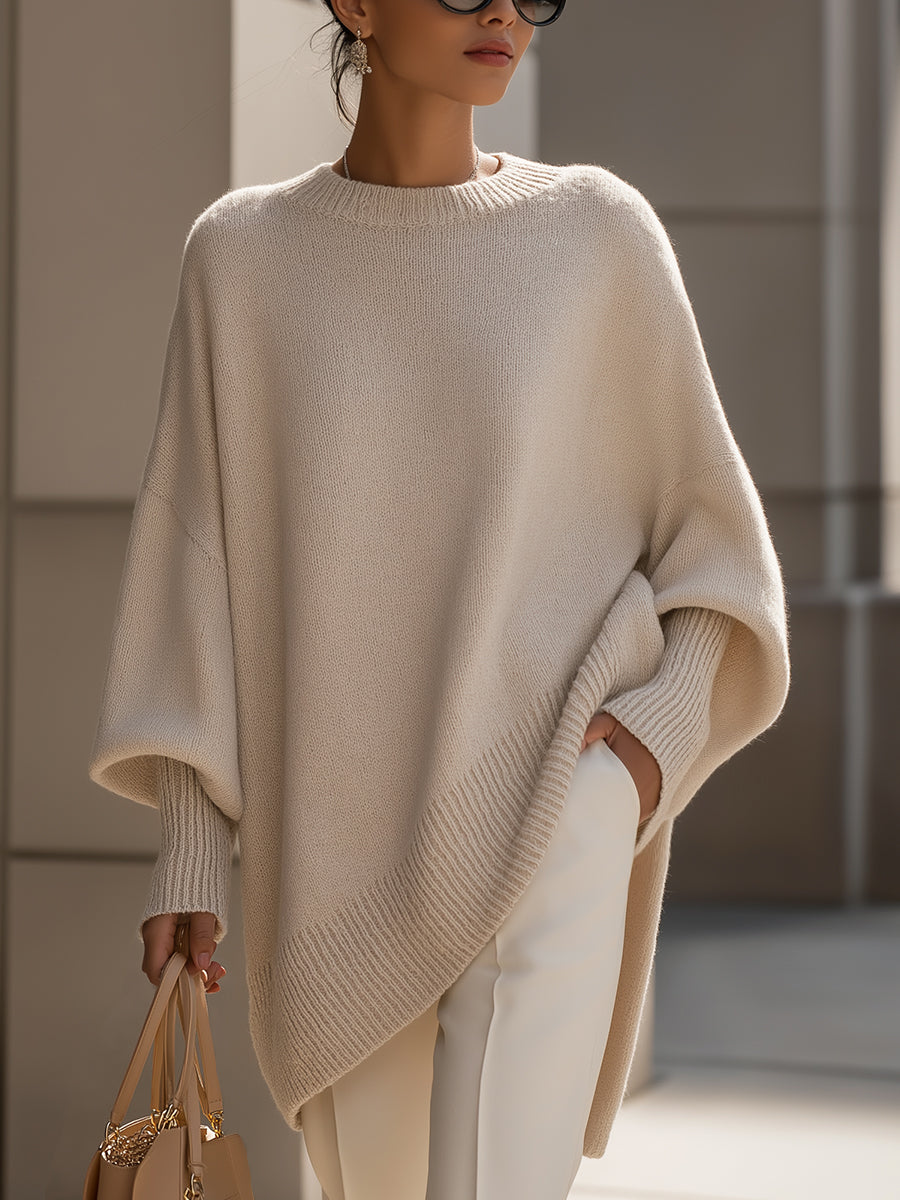 Anneta | Suéter tipo poncho de gran tamaño