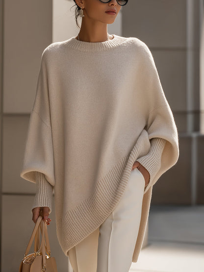 Anneta | Suéter tipo poncho de gran tamaño