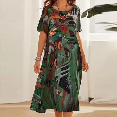 Yasmine™ | Vestido cómodo con estampado abstracto