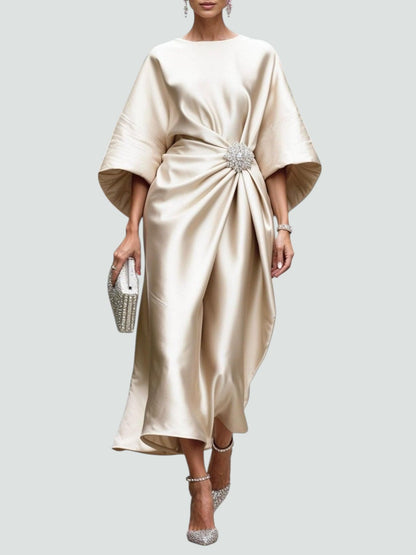Albertine – Elegante vestido largo de satén de Mujer