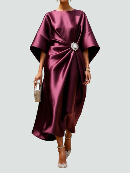 Albertine – Elegante vestido largo de satén de Mujer
