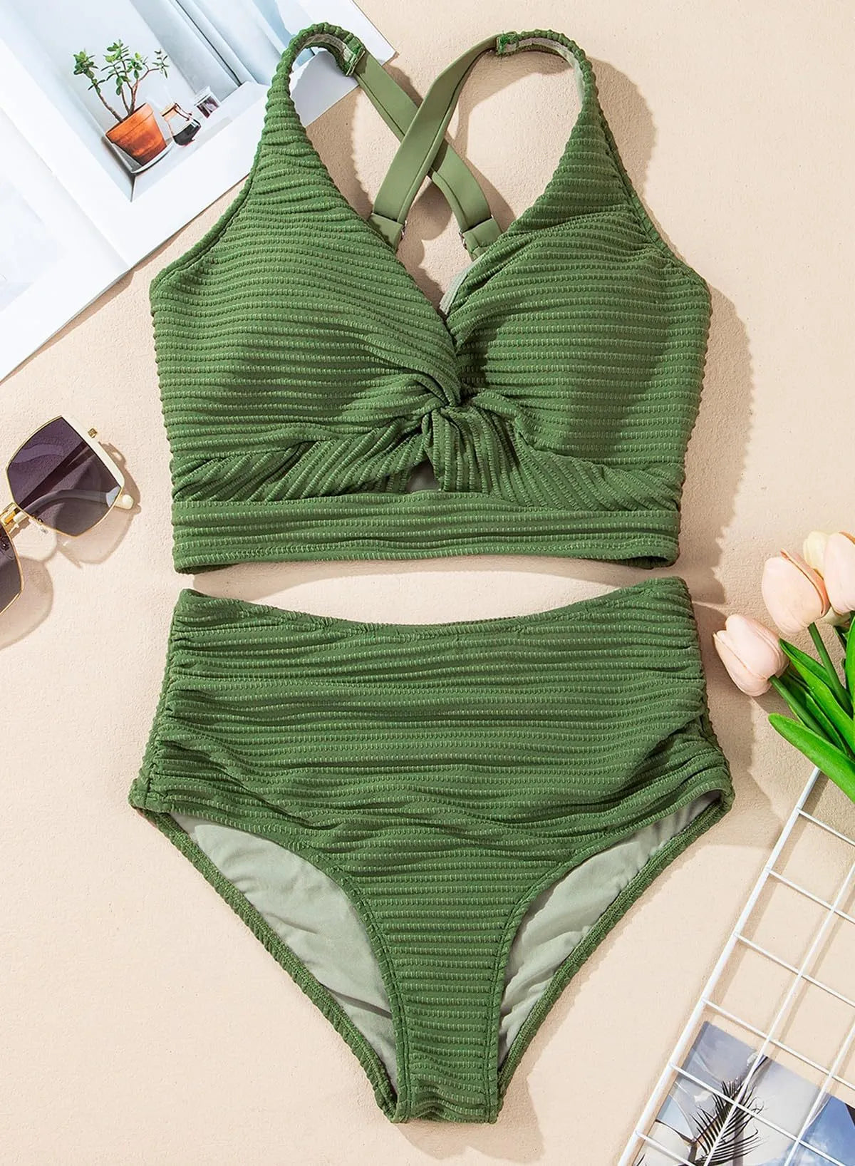 Marina - Bikini de Forma de Onda para Mujer