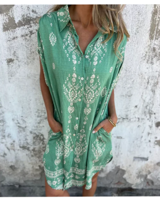 ORONE - VESTIDO HOLGADO ESTAMPADO
