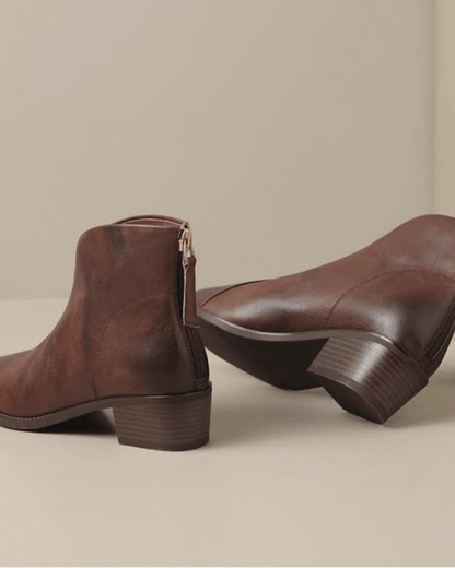 Lina - Botas elegantes de tacón de bloque hasta la rodilla para mujer