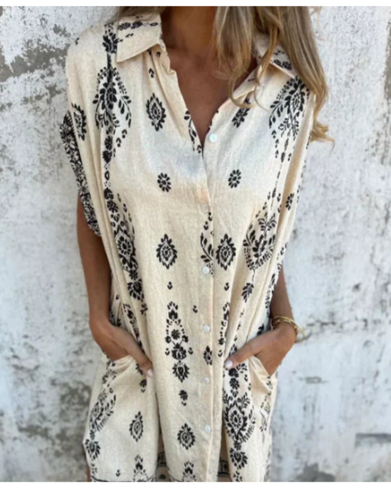 ORONE - VESTIDO HOLGADO ESTAMPADO