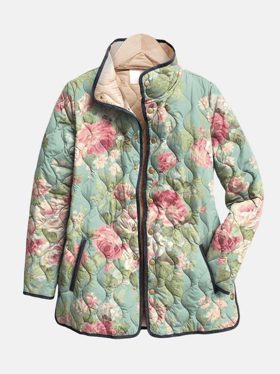 DELACROIX | Chaqueta Acolchada Rosas Antiguas Claire