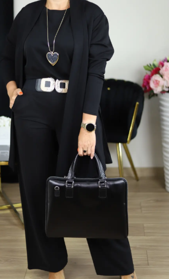 GABRIELLA | Conjunto de 3 piezas con cárdigan largo: Comodidad elegante y estilo versátil para cualquier ocasión