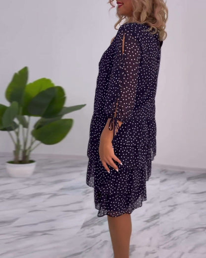 Auterelle | Vestido elegante con lunares