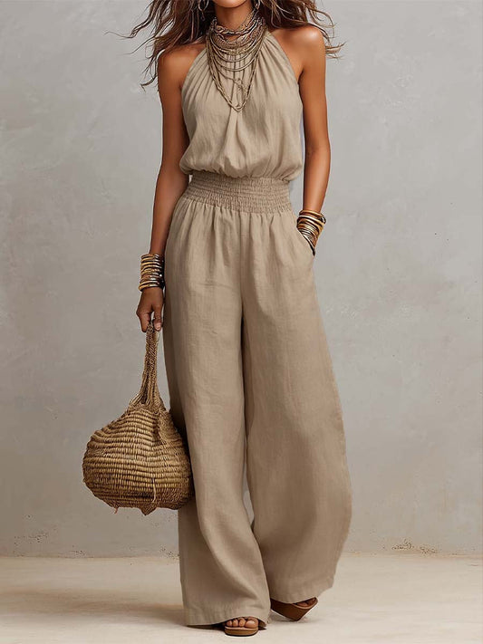 Valeria | Mono Elegante con Halter para Mujer