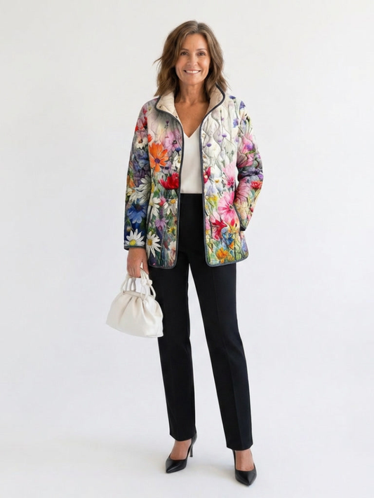 DELACROIX | Chaqueta Acolchada Flores del Campo Manon
