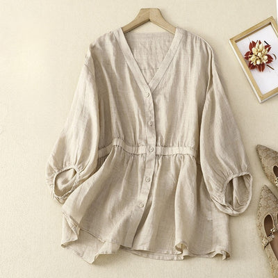 Laurienne™ | Blusa ajustada con botones
