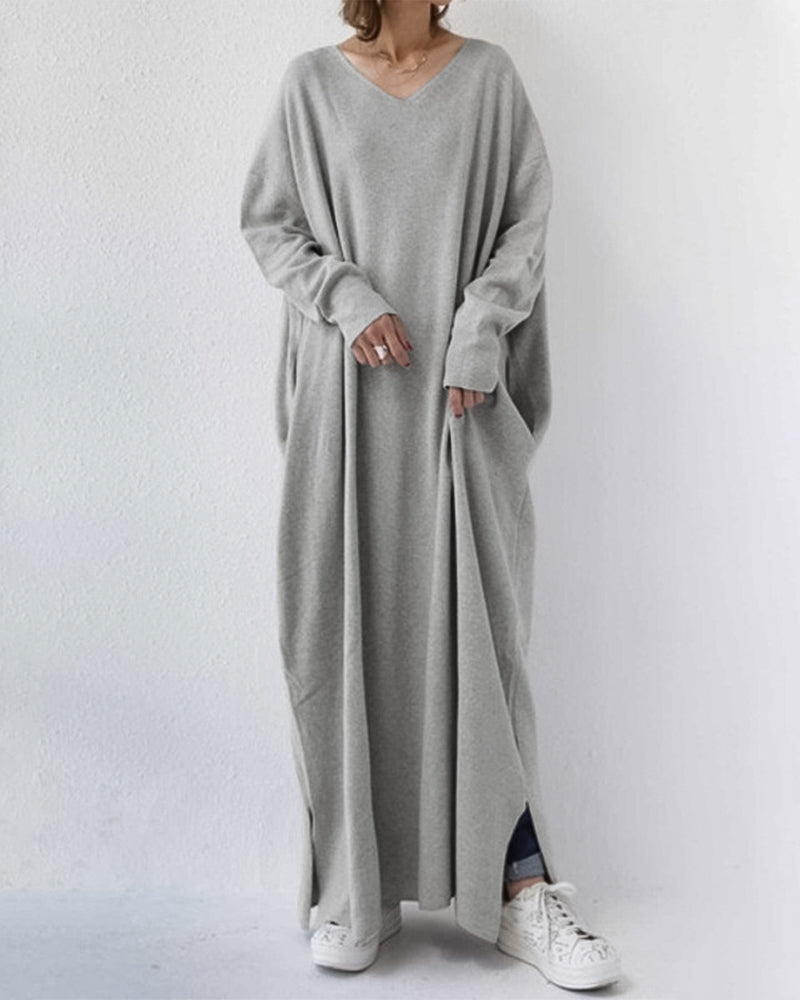 Sofia™ | Elegante vestido largo de invierno para mujer con mangas largas