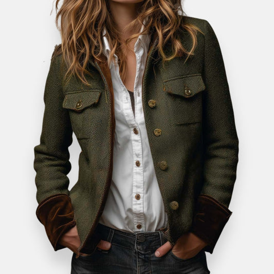 Anais | Chaqueta elegante con detalles de terciopelo