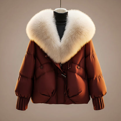 Evelien – Abrigo de Mujer invierno acolchado con cuello suave