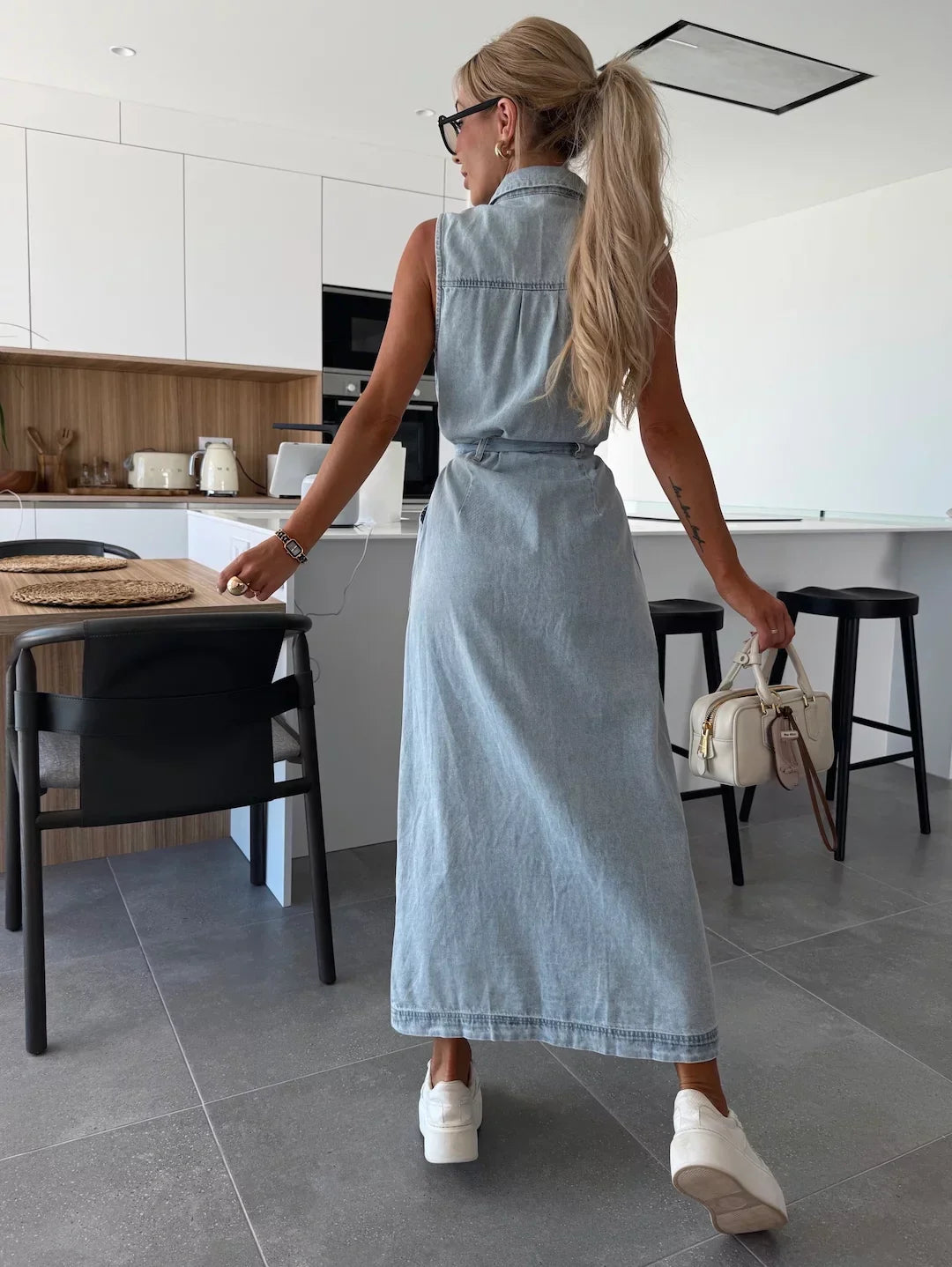 Isabelle | Maxi Vestido de Denim para Mujer
