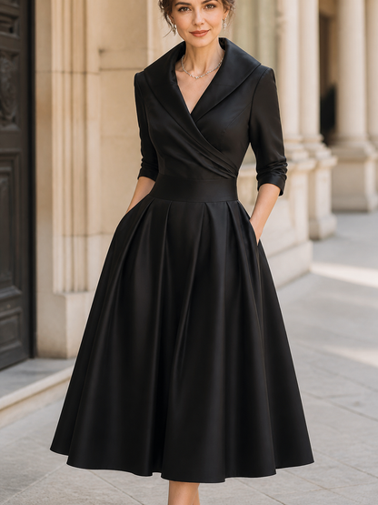 Élodie - Vestido de Mujer midi de satén