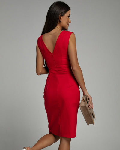 Fresia™ | Elegante vestido entallado con escote en V