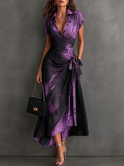 Andréa – Vestido Largo Cruzado para Mujer
