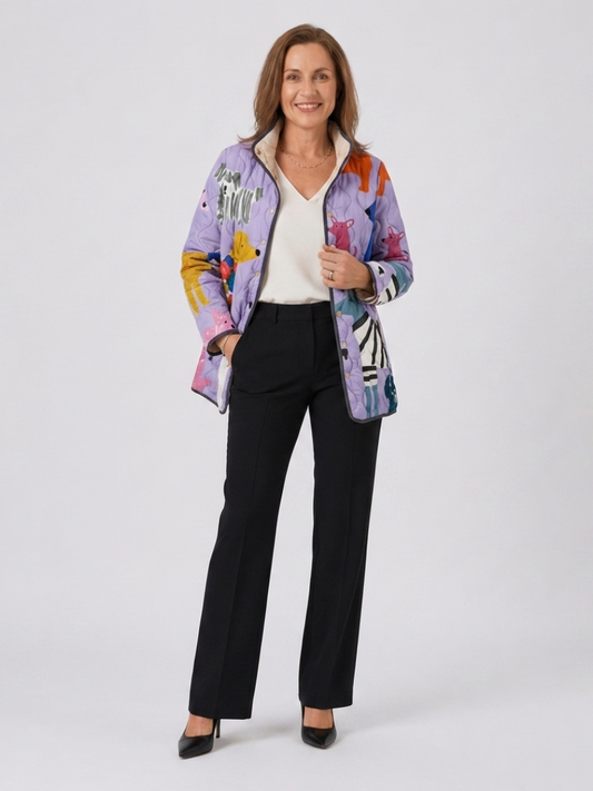 DELACROIX | Chaqueta Acolchada Pequeños Perros Michèle