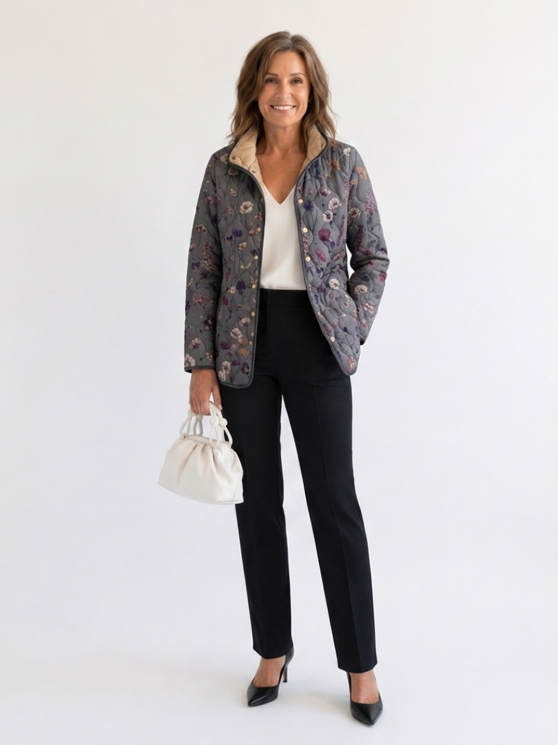 DELACROIX | Chaqueta Acolchada Flores Secas Nathalie