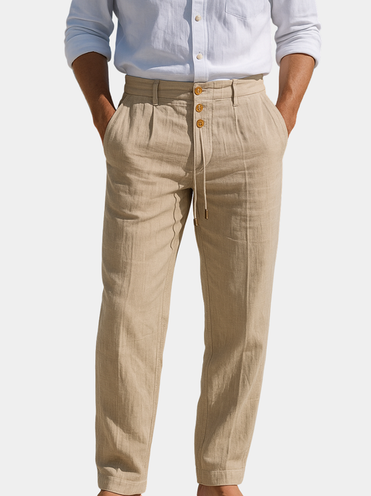 MATTEO | PANTALÓN DE HOMBRE DE VERANO EN LINO LIGERO