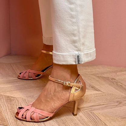 Verónica - SANDALIAS ALTAS CON CINTURONES PARA MUJER
