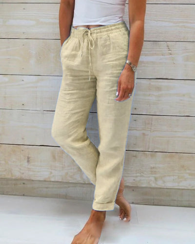 PANTALÓN ESTERALDA CON CINTURA ELÁSTICA