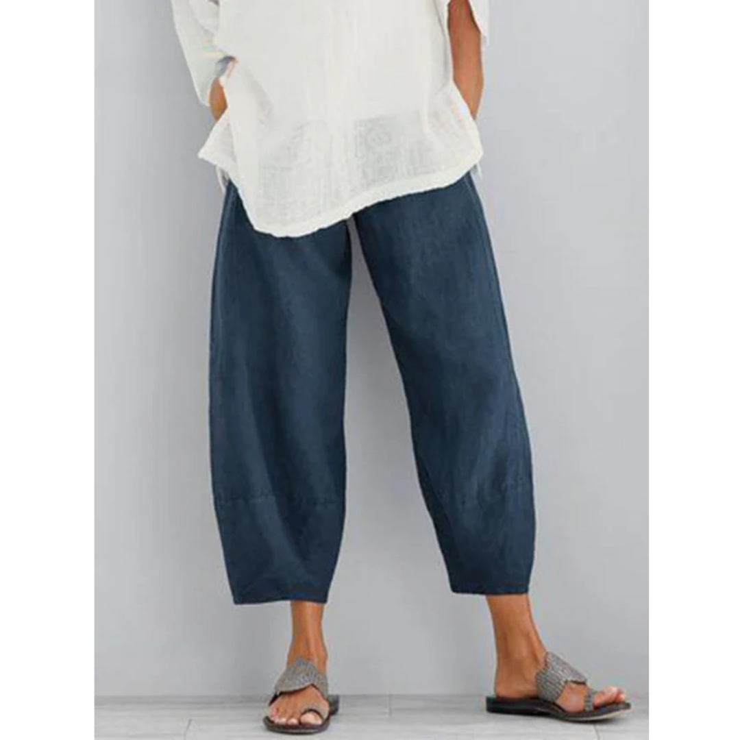 Marina | Pantalones de Lino Sin Esfuerzo para Mujer