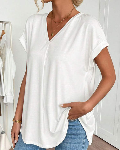irenne - Camiseta de Manga Corta para Mujer