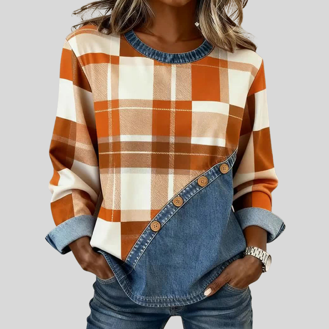 Faylen | Suéter de Patchwork para Mujer