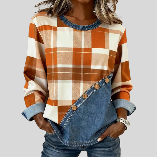 Faylen | Suéter de Patchwork para Mujer