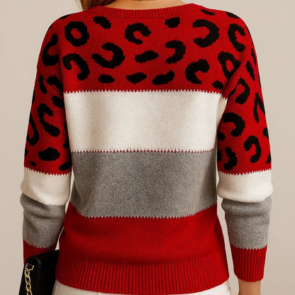 Pasca™ | Suéter de punto con estampado de leopardo