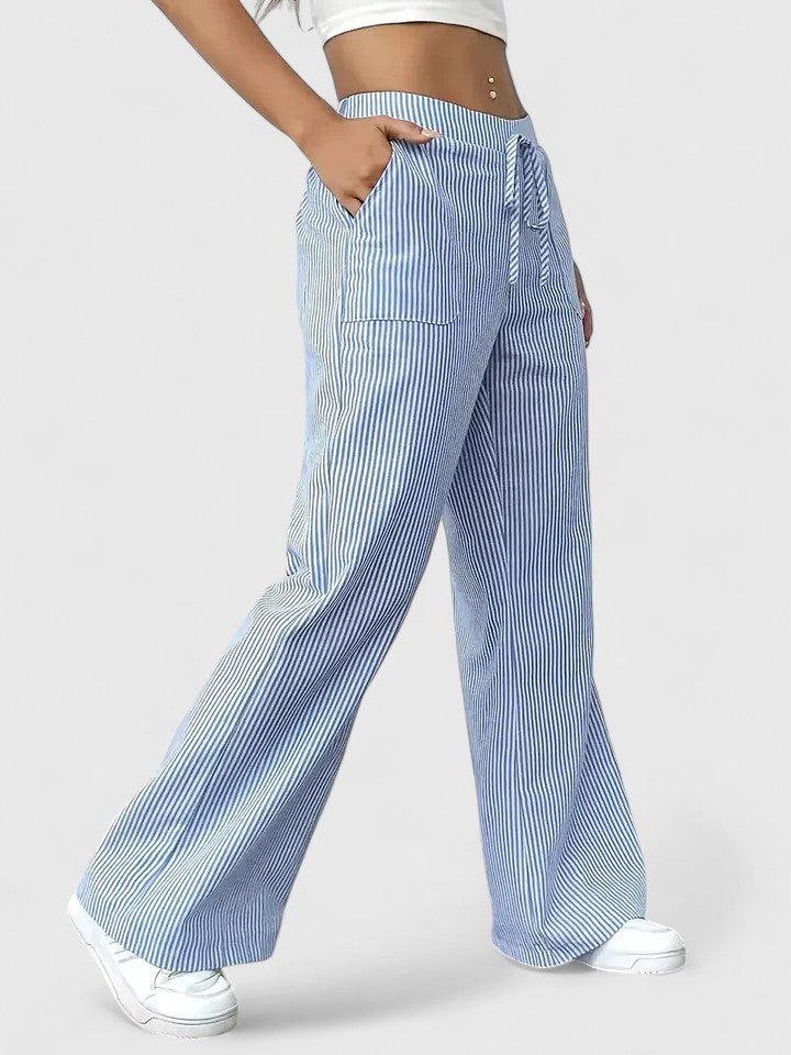 Dominique | Pantalones anchos y cómodos con detalles elegantes