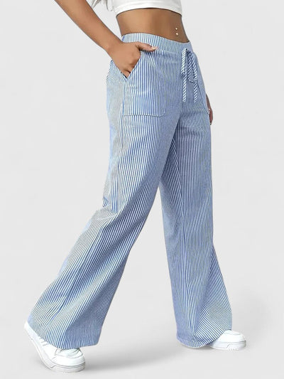 Dominique | Pantalones anchos y cómodos con detalles elegantes