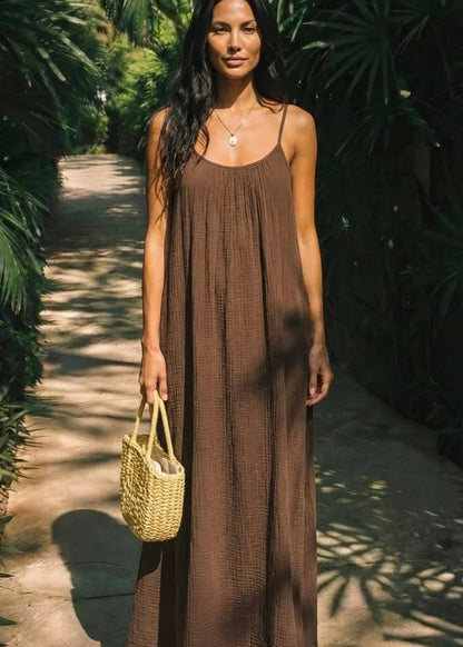 Elara - Vestido de espalda descubierta ajustable para Mujer